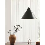 Caeluvyu Modern Minimalist Dark Metal Pendant Lamp