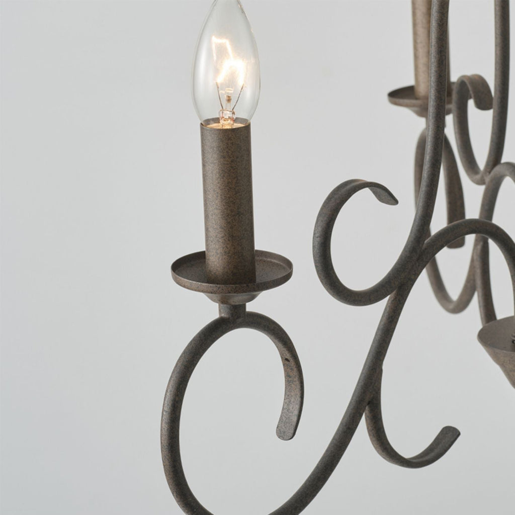 Dvaluvyu Vintage Industrial Metal Chandelier