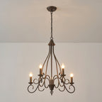 Dvaluvyu Vintage Industrial Metal Chandelier