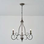 Dvaluvyu Vintage Industrial Metal Chandelier