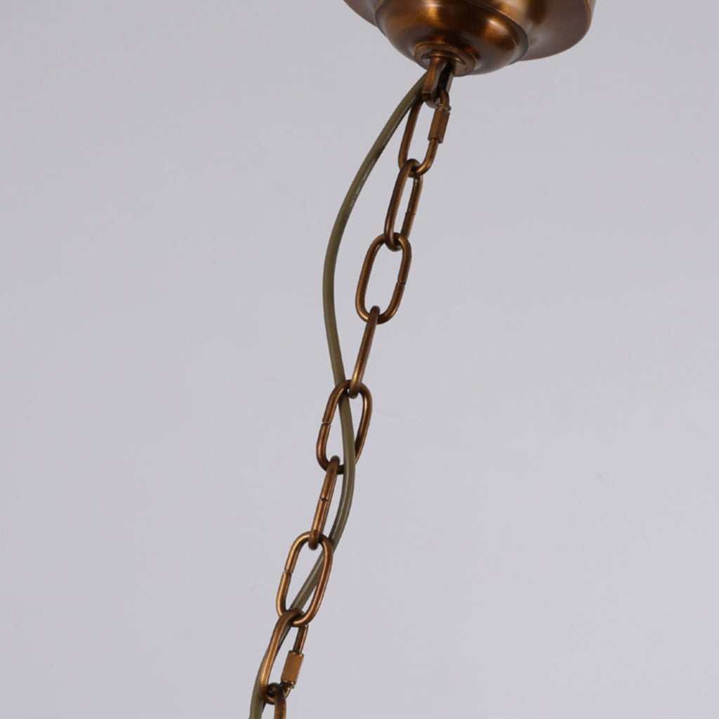 Gloruvyh Vintage Industrial Fabric Metal Chandelier