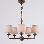 Gloruvyh Vintage Industrial Fabric Metal Chandelier