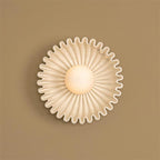 Wall Lamp Ceramics and Glass Dark Green White Black Beige Sculptural