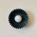 Wall Lamp Ceramics and Glass Dark Green White Black Beige Sculptural