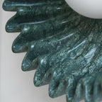 Wall Lamp Ceramics and Glass Dark Green White Black Beige Sculptural