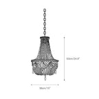 Eirikuvyu Postmodern Luxury Bead Metal Wood Chandelier
