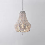 Eirikuvyu Postmodern Luxury Bead Metal Wood Chandelier
