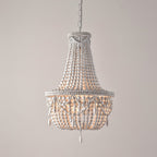 Eirikuvyu Postmodern Luxury Bead Metal Wood Chandelier