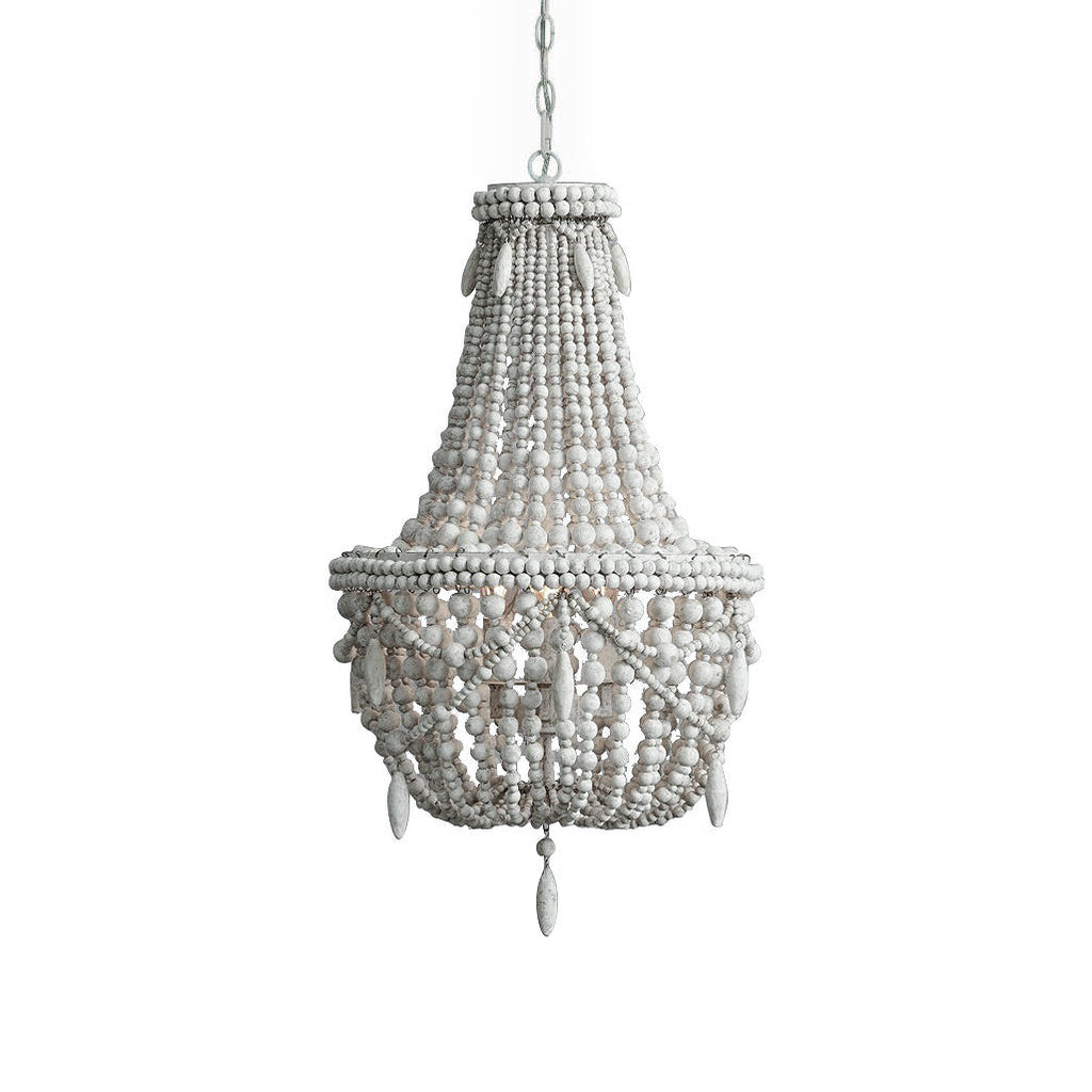 Eirikuvyu Postmodern Luxury Bead Metal Wood Chandelier