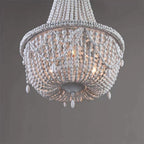 Eirikuvyu Postmodern Luxury Bead Metal Wood Chandelier