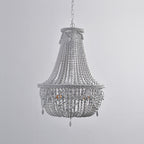 Eirikuvyu Postmodern Luxury Bead Metal Wood Chandelier