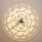 Esona Cascading Frosted Glass Discs Chandelier