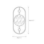 Ildvuvyh Modern Minimalist Metal Alabaster Wall Lamp