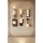 Gloruvyu Individual Creativity Metal  Alabaster Wall Lamp