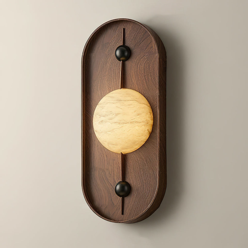 Gloruvyu Individual Creativity Metal  Alabaster Wall Lamp