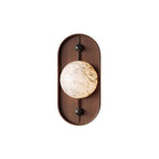 Gloruvyu Individual Creativity Metal  Alabaster Wall Lamp