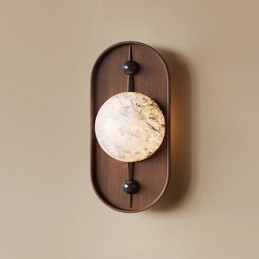 Gloruvyu Individual Creativity Metal  Alabaster Wall Lamp