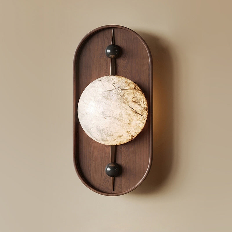 Ildvuvyh Modern Minimalist Metal Alabaster Wall Lamp