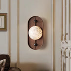 Ildvuvyh Modern Minimalist Metal Alabaster Wall Lamp