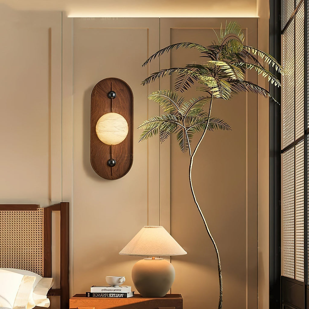 Gloruvyu Individual Creativity Metal  Alabaster Wall Lamp