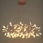 Olivia Unique Round Sputnik Art Deco Firefly Chandelier, Living Room/ Bedroom