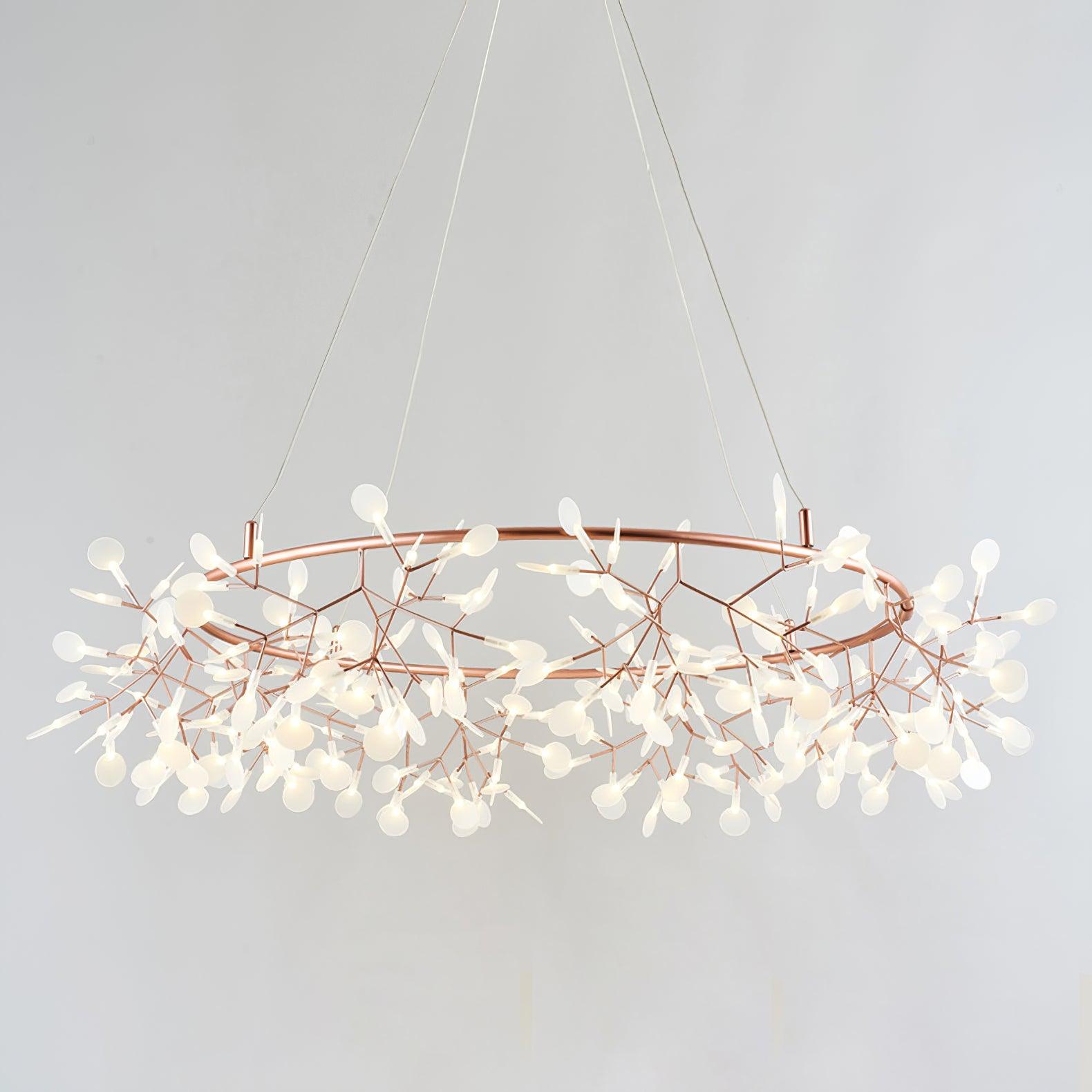 Olivia Unique Round Sputnik Art Deco Firefly Chandelier, Living Room/ Bedroom
