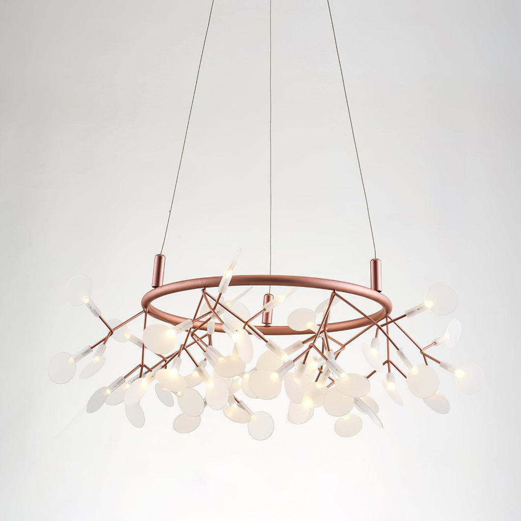 Olivia Unique Round Sputnik Art Deco Firefly Chandelier, Living Room/ Bedroom