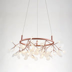 Olivia Unique Round Sputnik Art Deco Firefly Chandelier, Living Room/ Bedroom
