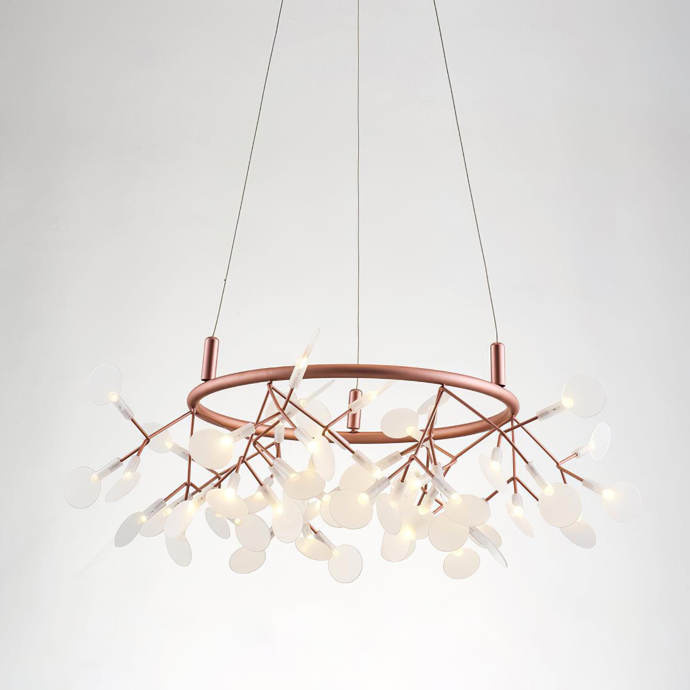 Olivia Unique Round Sputnik Art Deco Firefly Chandelier, Living Room/ Bedroom