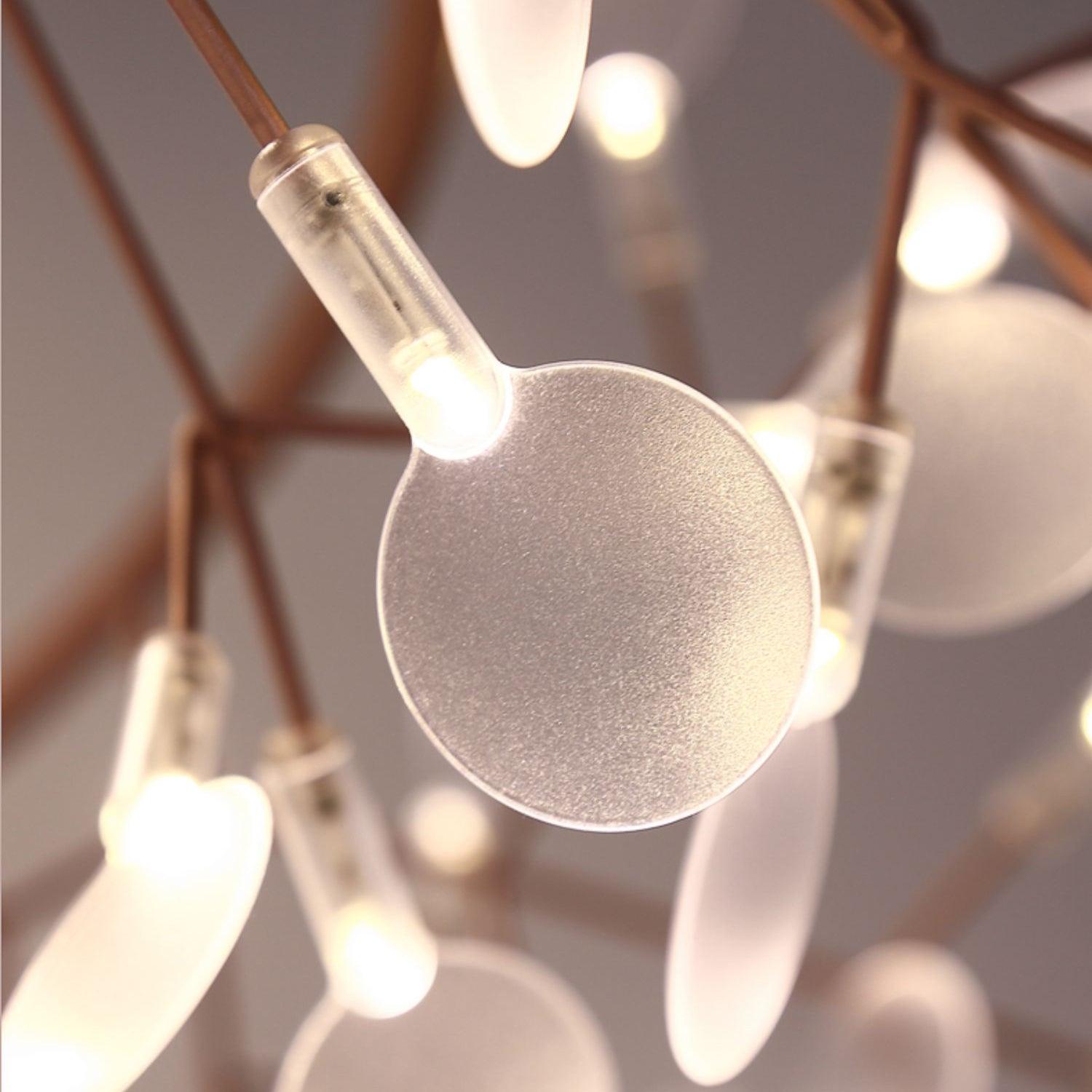 Olivia Unique Round Sputnik Art Deco Firefly Chandelier, Living Room/ Bedroom