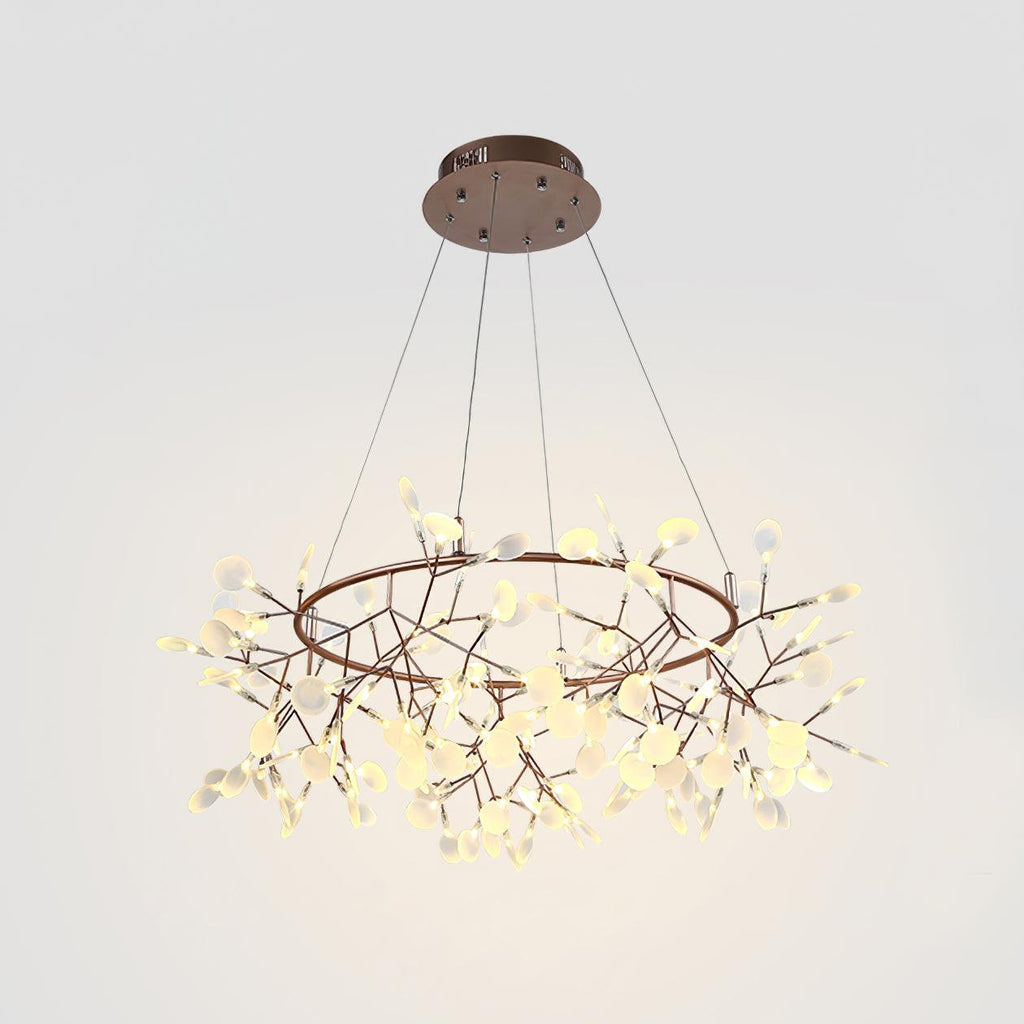 Olivia Unique Round Sputnik Art Deco Firefly Chandelier, Living Room/ Bedroom