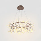 Olivia Unique Round Sputnik Art Deco Firefly Chandelier, Living Room/ Bedroom