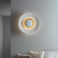 Wall Light Metal Halo Integrated LED Gold Ring Modern Minimalist