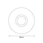 Wall Light Metal Halo Integrated LED Gold Ring Modern Minimalist