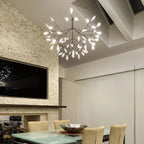 Lior Unique Sputnik Art Deco Firefly Chandelier. Living Room/ Bedroom