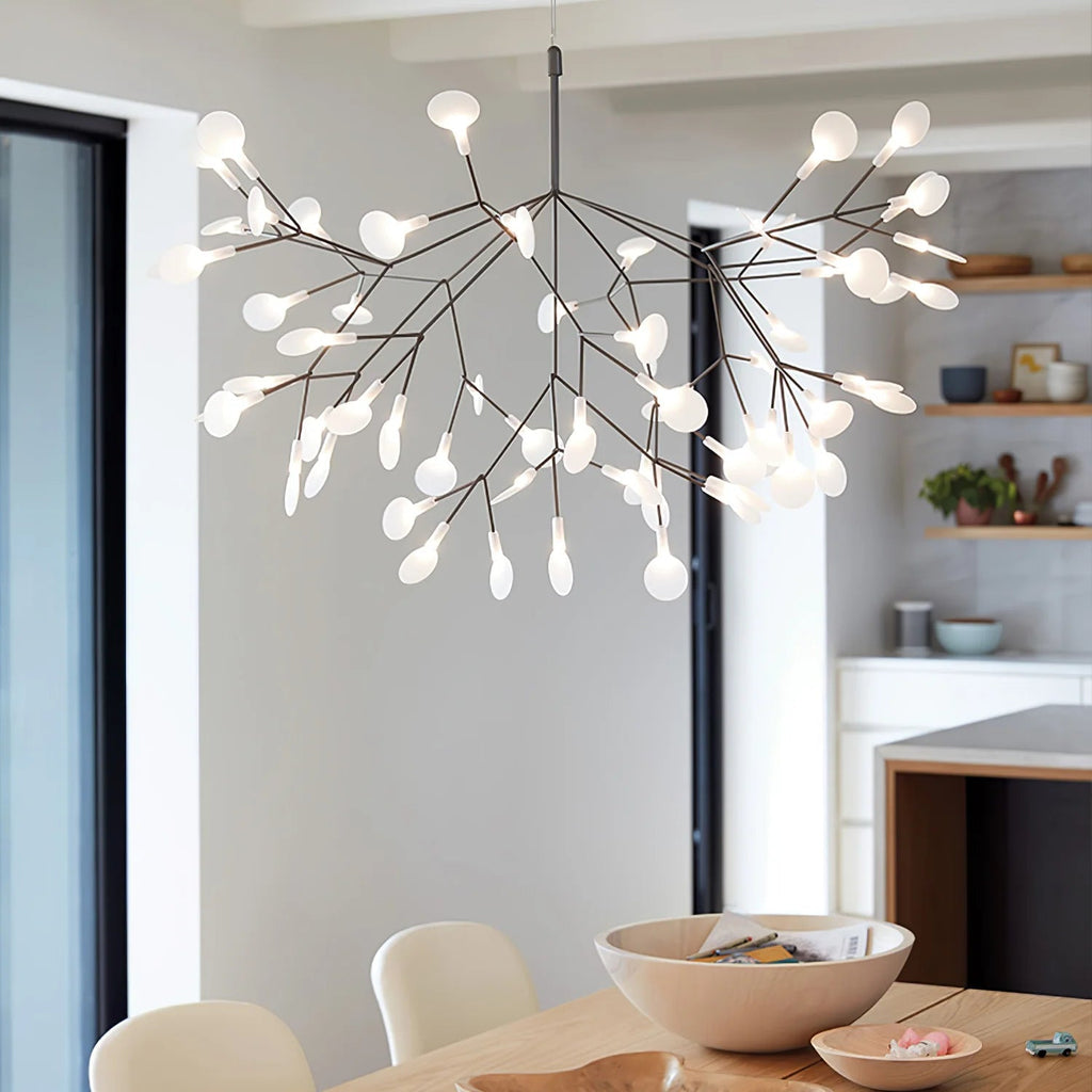 Lior Unique Sputnik Art Deco Firefly Chandelier. Living Room/ Bedroom