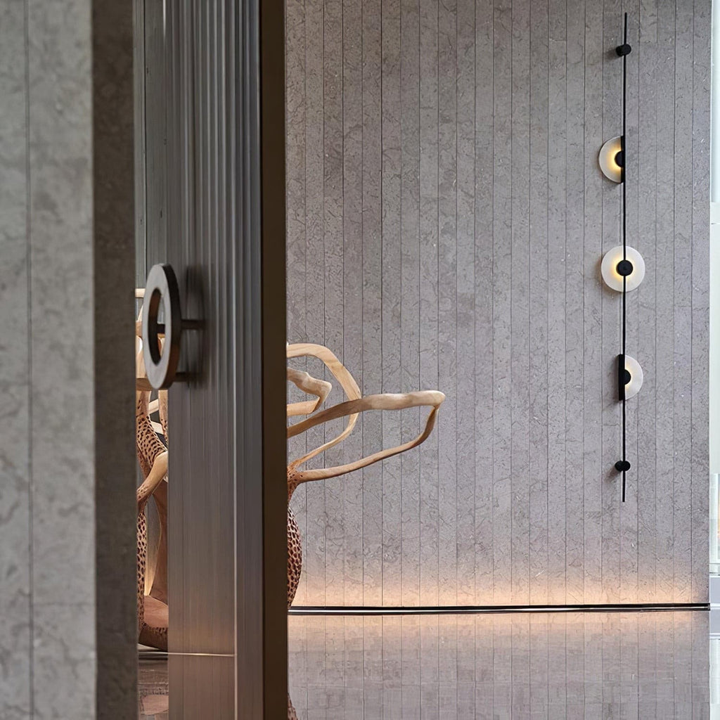Slender Wall Lamp Alabaster Modern Minimalist
