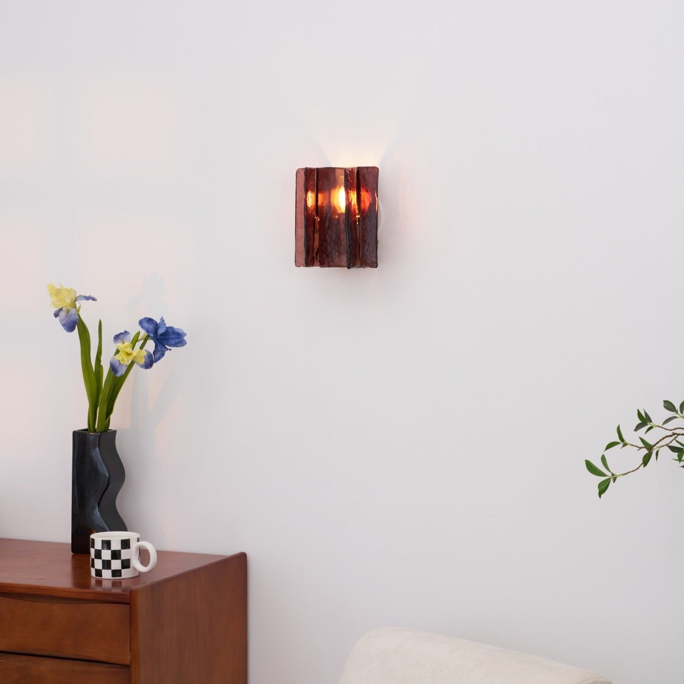 Solanic Glass Artistic Wall Lamp