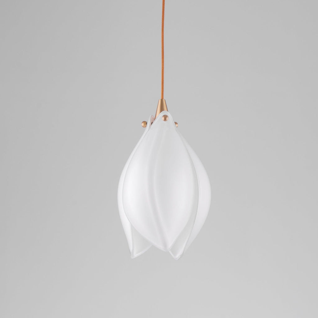 Lustra Pendant Lamp White Floral Ceramic