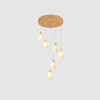 Lustra Pendant Lamp White Floral Ceramic