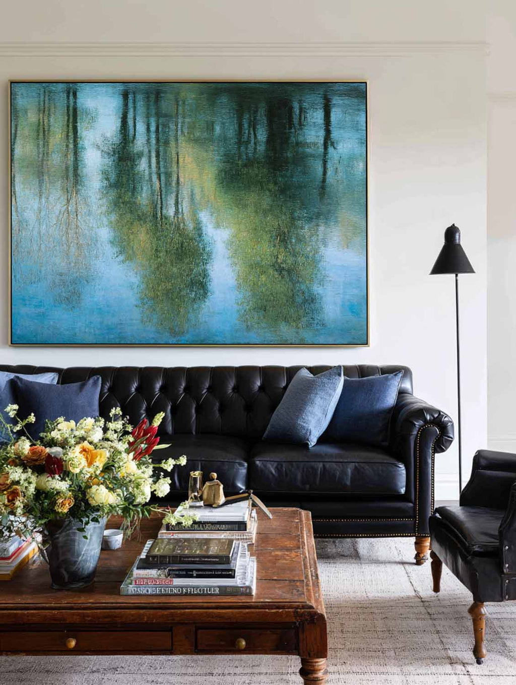 Impressionist Water Reflection Oil Painting