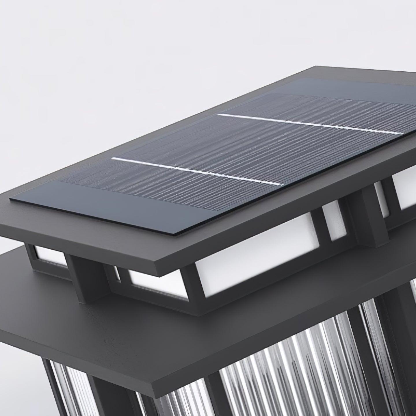 Milo Pillar Solar /HardWire Outdoor Light