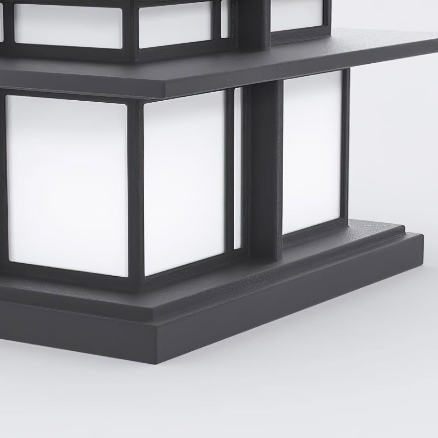 Milo Pillar Solar /HardWire Outdoor Light