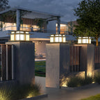 Milo Pillar Solar /HardWire Outdoor Light
