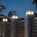 Milo Pillar Solar /HardWire Outdoor Light