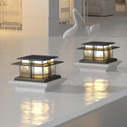 Milo Pillar Solar /HardWire Outdoor Light