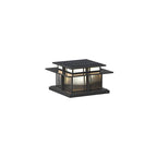 Milo Pillar Solar /HardWire Outdoor Light