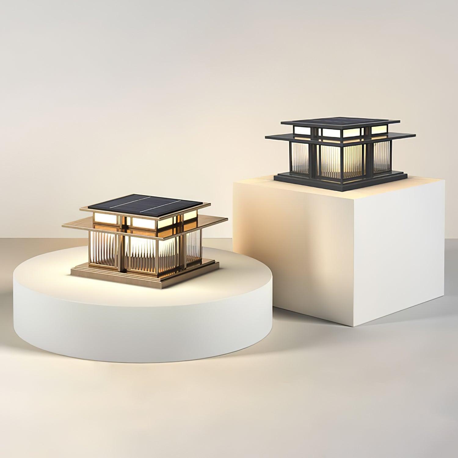 Milo Pillar Solar /HardWire Outdoor Light