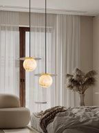 Nyvelyra Sphere Alabaster Pendant Light