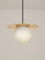 Nyvelyra Sphere Alabaster Pendant Light